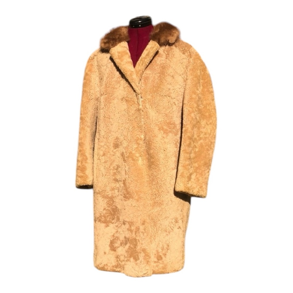 Vintage Lamb & Mink Fur long coat + FREE GIFT - Picture 2 of 9